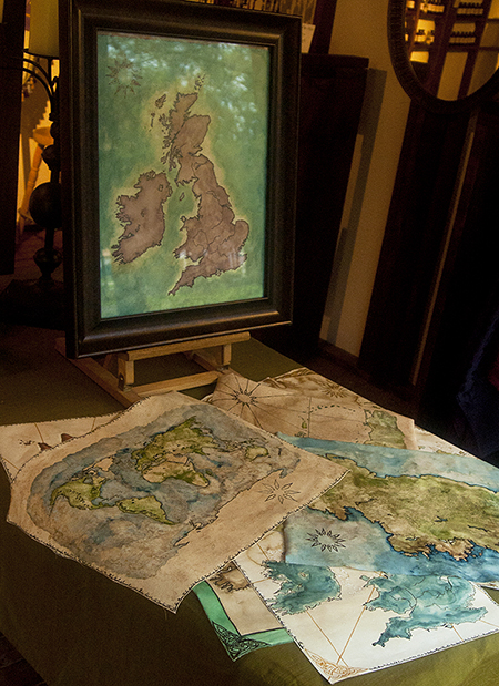 Neverlost Maps Art Renaissance Pirate Canvas